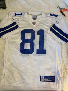 Terrell Owens #81 Dallas Cowboys Reebok NFL Equipment Jersey White Size Medium